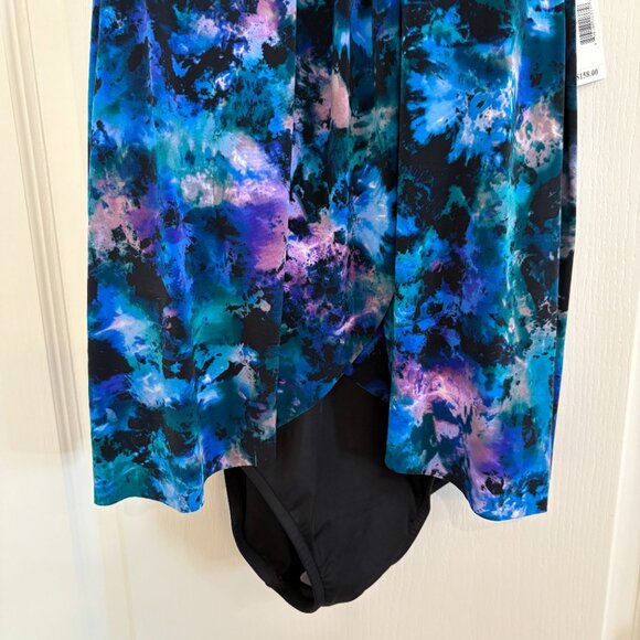 Magicsuit by Miraclesuit Aubrey Peaceout Swimsuit 1-PC Black Multi Size 16 NEW - Picture 6 of 9